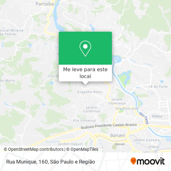 Rua Munique, 160 mapa