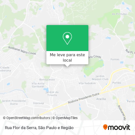 Rua Flor da Serra mapa