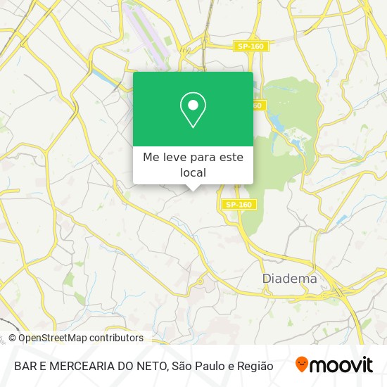 BAR E MERCEARIA DO NETO mapa