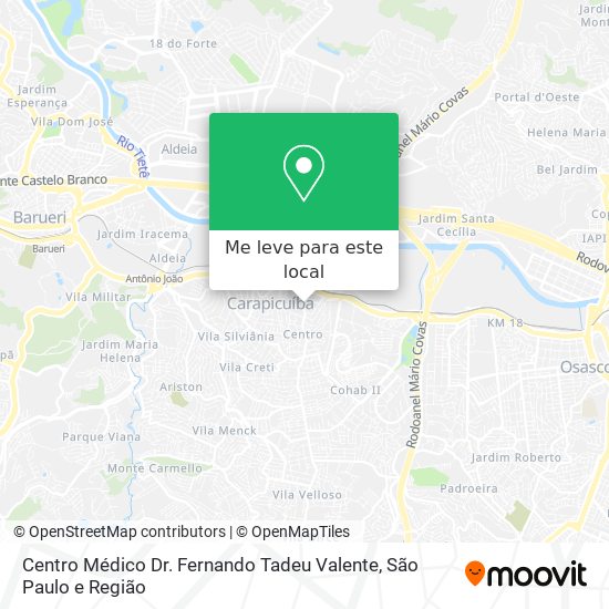 Centro Médico Dr. Fernando Tadeu Valente mapa