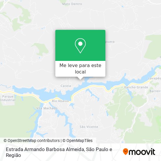 Estrada Armando Barbosa Almeida mapa