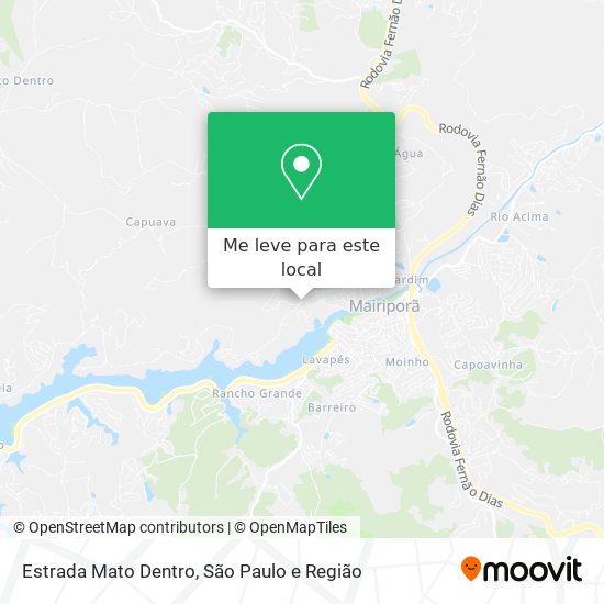 Estrada Mato Dentro mapa
