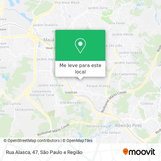 Rua Alasca, 47 mapa