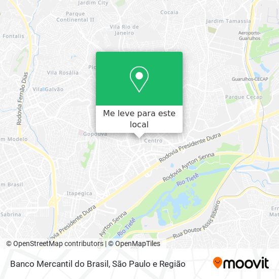 Banco Mercantil do Brasil mapa