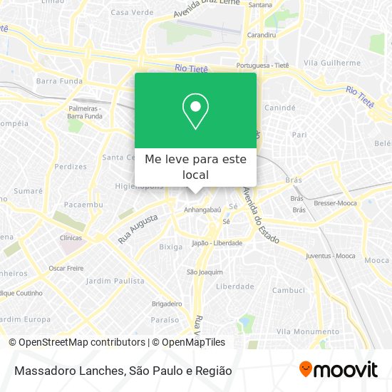 Massadoro Lanches mapa