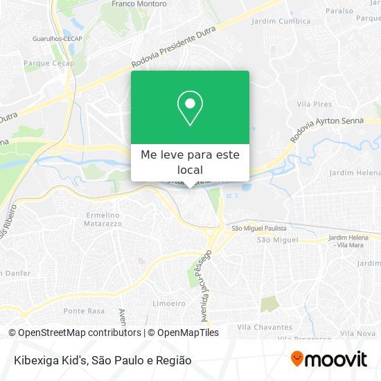 Kibexiga Kid's mapa