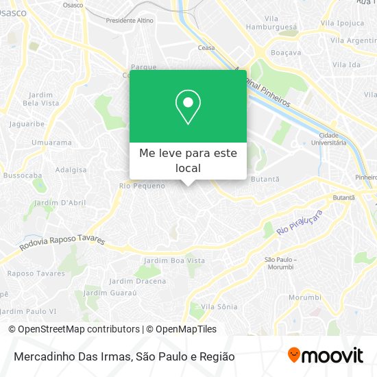 Mercadinho Das Irmas mapa