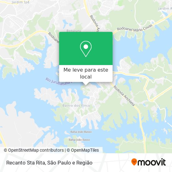 Recanto Sta Rita mapa