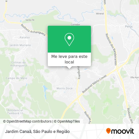 Jardim Canaã mapa