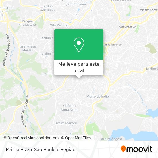 Rei Da Pizza mapa