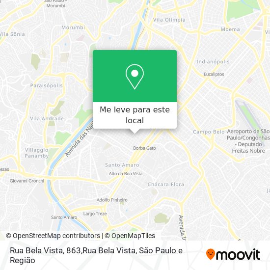 Rua Bela Vista, 863,Rua Bela Vista mapa