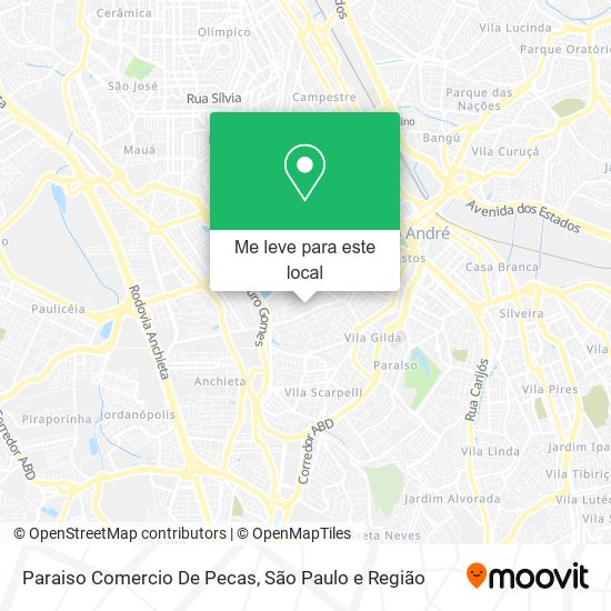 Paraiso Comercio De Pecas mapa