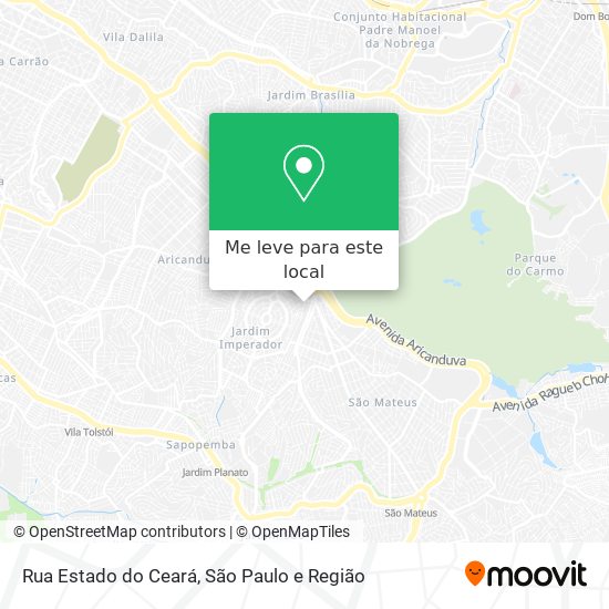 Rua Estado do Ceará mapa