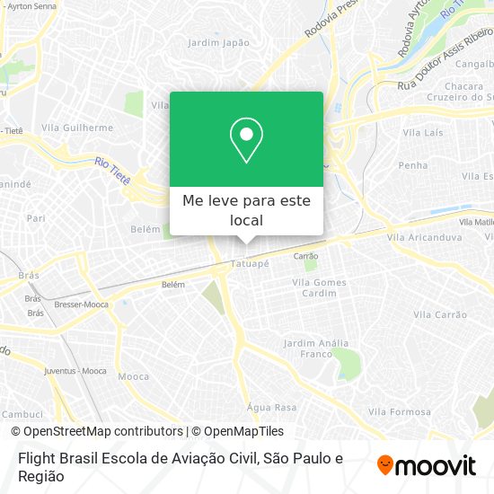 Flight Brasil Escola de Aviação Civil mapa