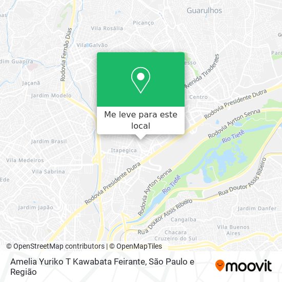 Amelia Yuriko T Kawabata Feirante mapa