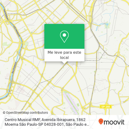 Centro Musical RMF, Avenida Ibirapuera, 1862 Moema São Paulo-SP 04028-001 mapa