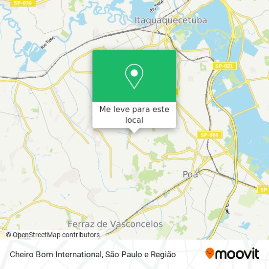 Cheiro Bom International mapa