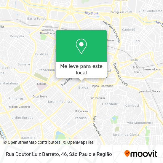 Rua Doutor Luiz Barreto, 46 mapa
