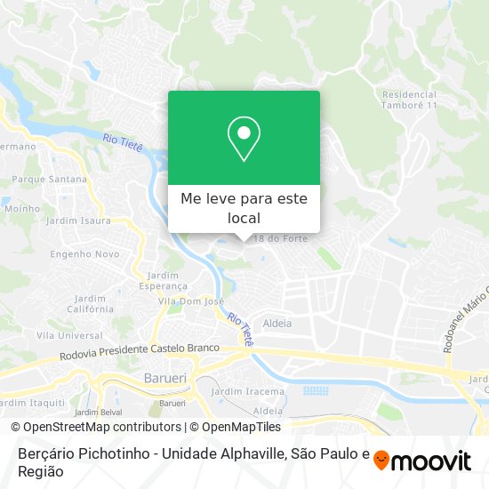 Berçário Pichotinho - Unidade Alphaville mapa