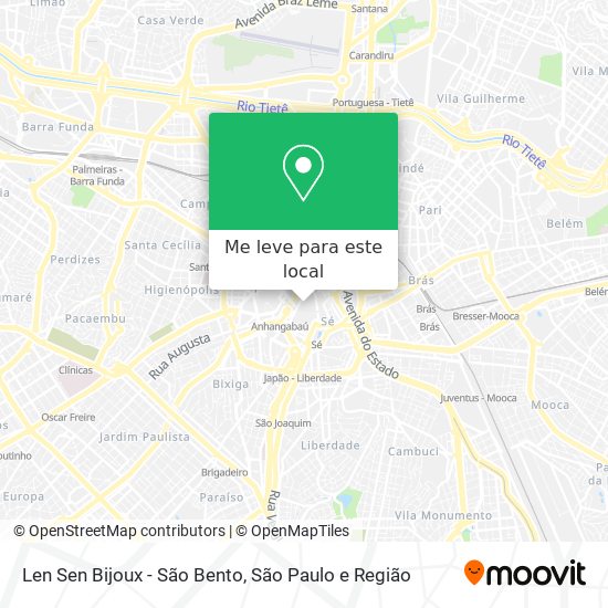 Len Sen Bijoux - São Bento mapa