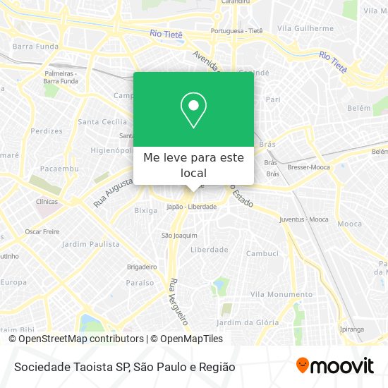 Sociedade Taoista SP mapa