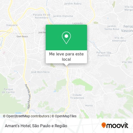 Amant's Hotel mapa