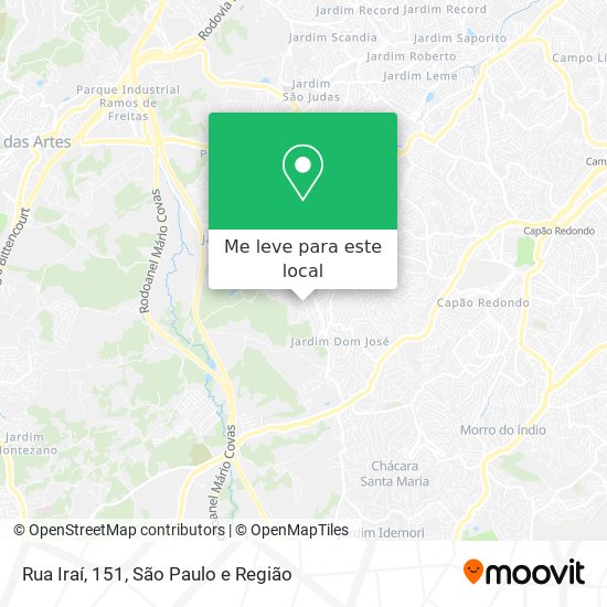 Rua Iraí, 151 mapa