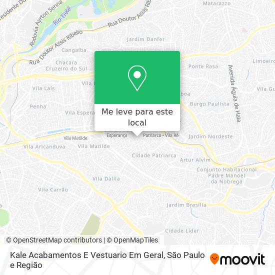 Kale Acabamentos E Vestuario Em Geral mapa