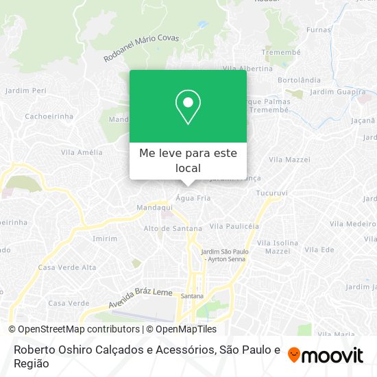 Roberto Oshiro Calçados e Acessórios mapa