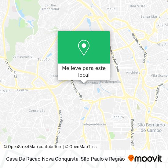 Casa De Racao Nova Conquista mapa