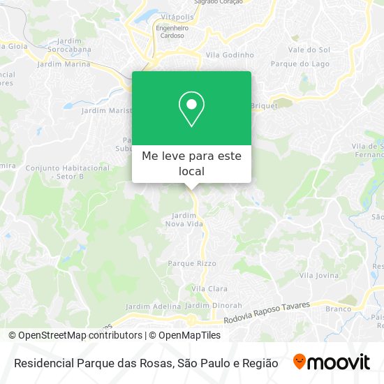 Residencial Parque das Rosas mapa