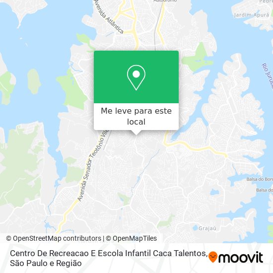 Centro De Recreacao E Escola Infantil Caca Talentos mapa
