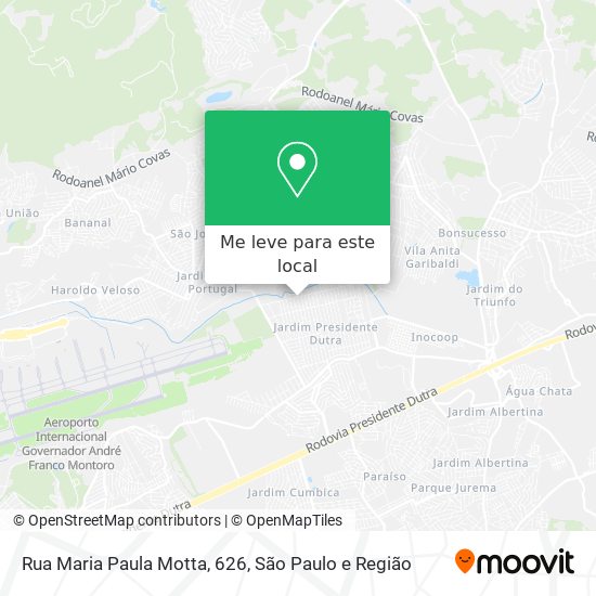 Rua Maria Paula Motta, 626 mapa