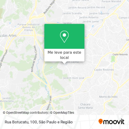 Rua Botucatu, 100 mapa