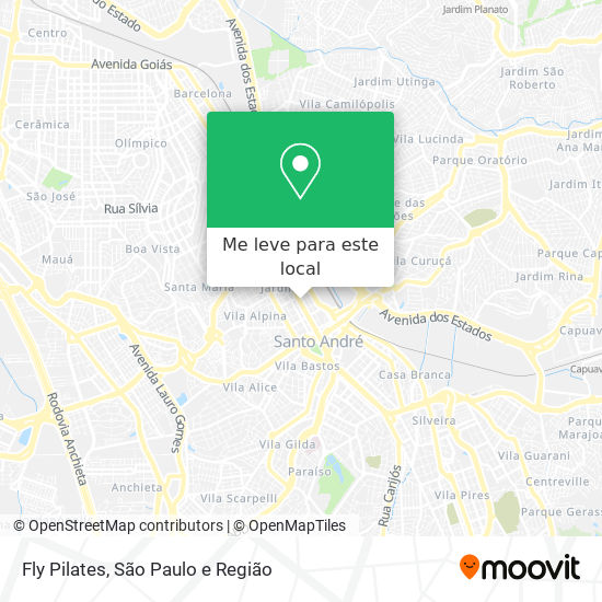 Fly Pilates mapa