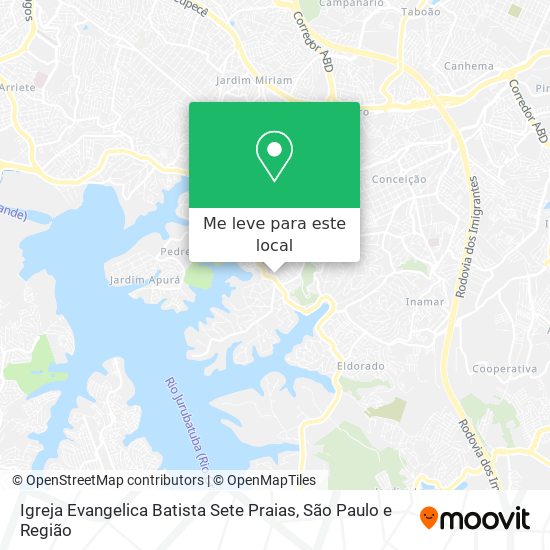 Igreja Evangelica Batista Sete Praias mapa