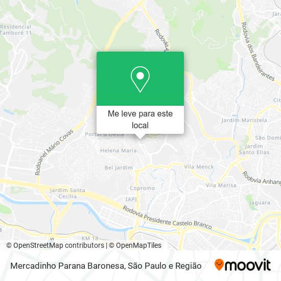 Mercadinho Parana Baronesa mapa