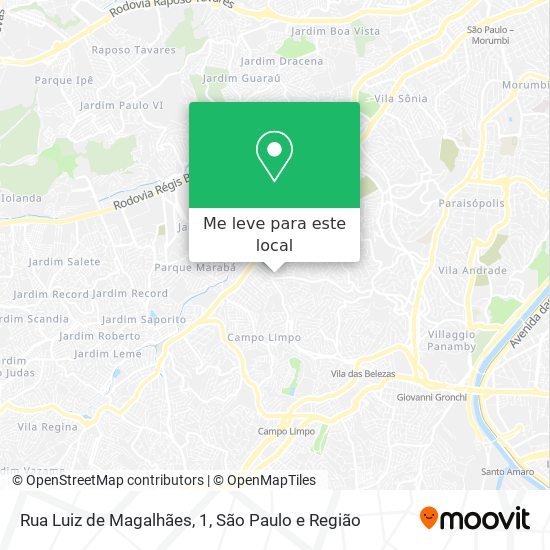 Rua Luiz de Magalhães, 1 mapa