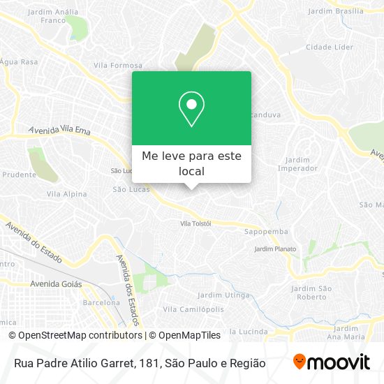 Rua Padre Atilio Garret, 181 mapa