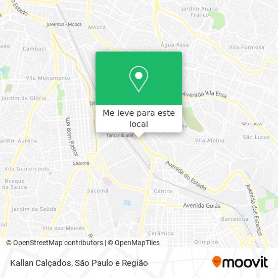Kallan Calçados mapa