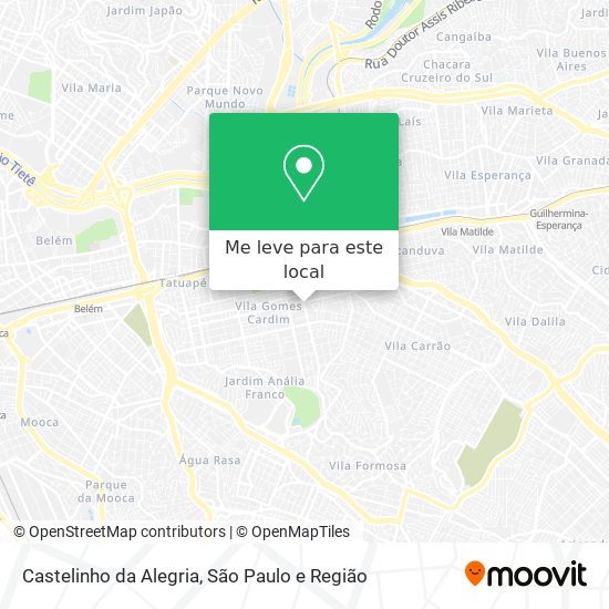 Castelinho da Alegria mapa