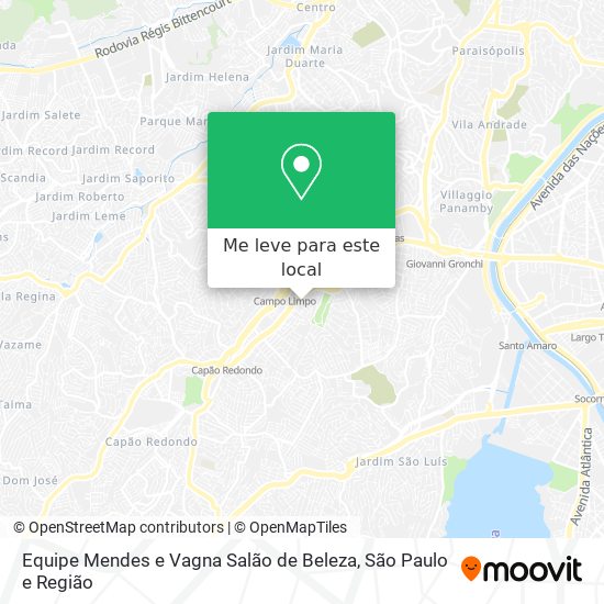 Equipe Mendes e Vagna Salão de Beleza mapa