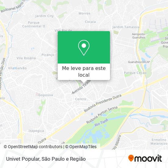 Univet Popular mapa