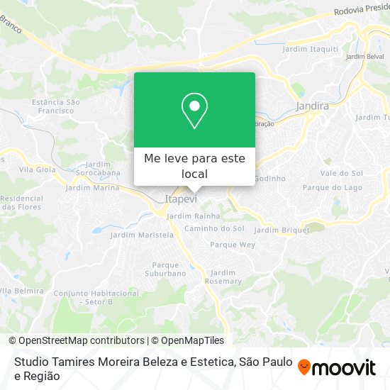 Studio Tamires Moreira Beleza e Estetica mapa