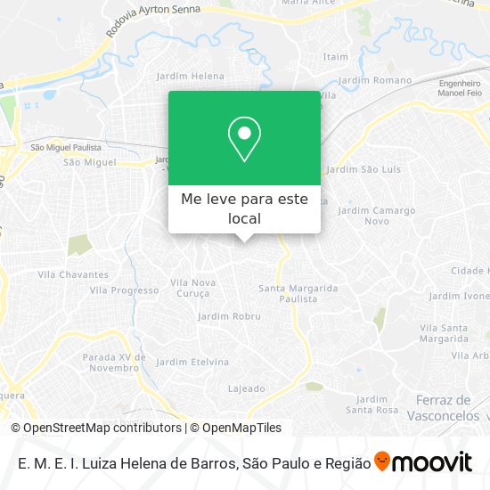 E. M. E. I. Luiza Helena de Barros mapa