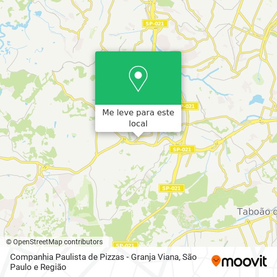 Companhia Paulista de Pizzas - Granja Viana mapa