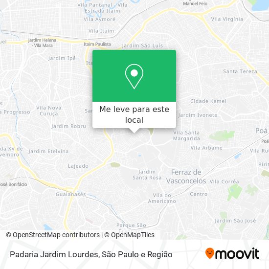 Padaria Jardim Lourdes mapa