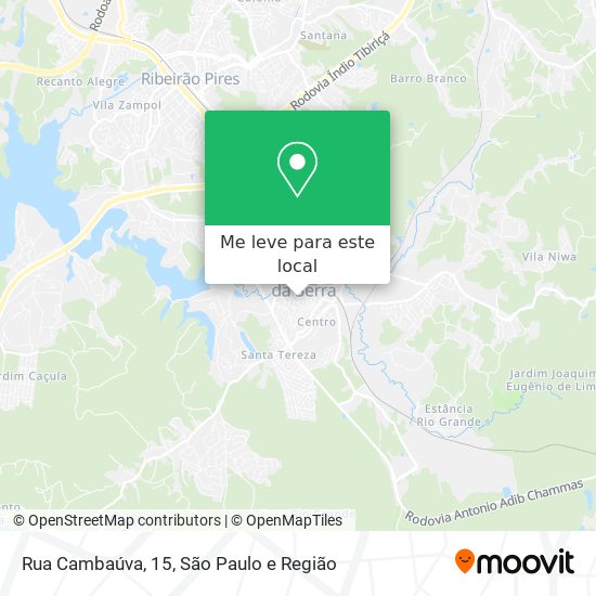 Rua Cambaúva, 15 mapa