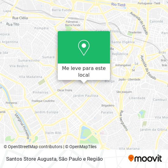 Santos Store Augusta mapa