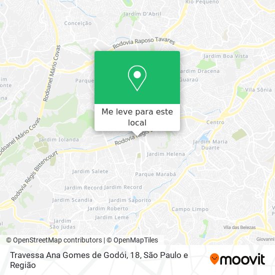 Travessa Ana Gomes de Godói, 18 mapa